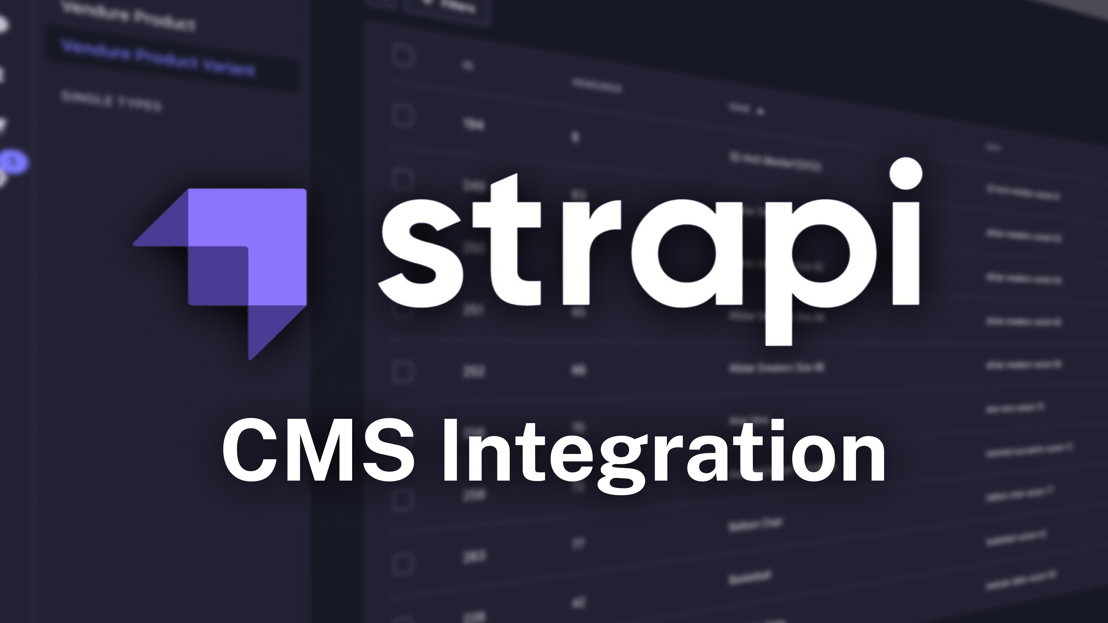A Guide to Integrating Strapi with Vendure | Vendure