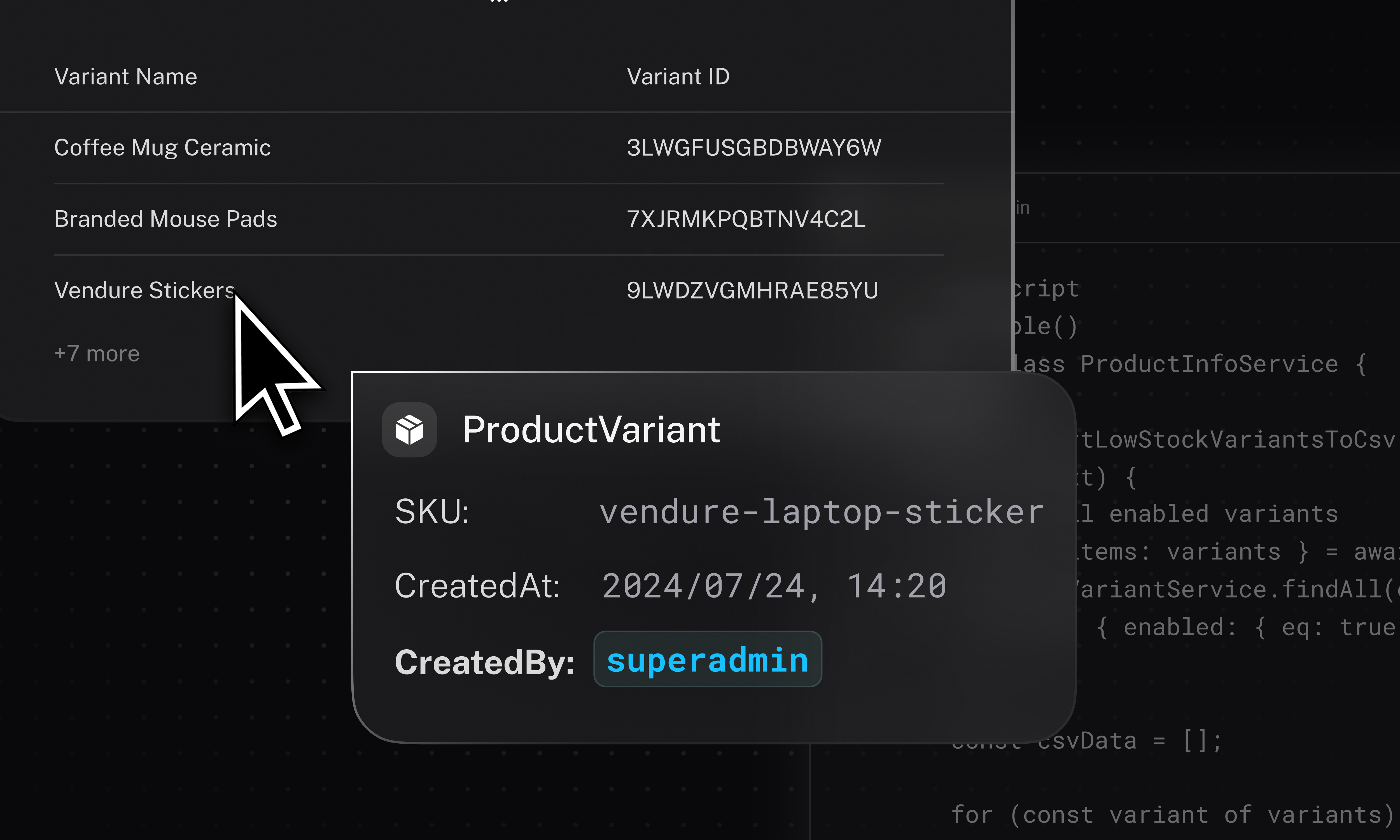 Feature Recipe: Blameable Changes Plugin | Vendure